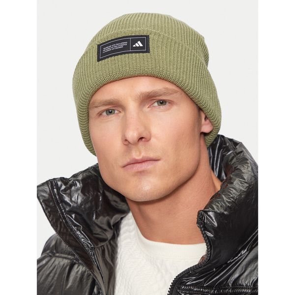 adidas Kapa adidas Essentials Cuffed Beanie IY5257 Zelena