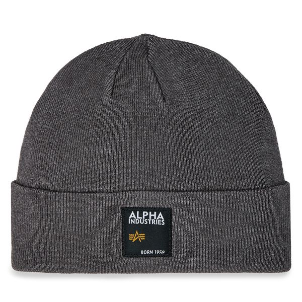 Alpha Industries Kapa Alpha Industries Label Beanie 118934 Siva