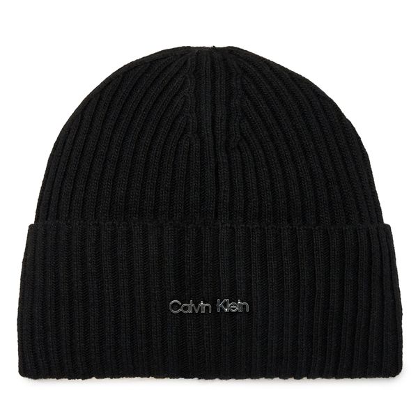 Calvin Klein Kapa Calvin Klein Ck Must Logo Beanie K60K611401 Črna