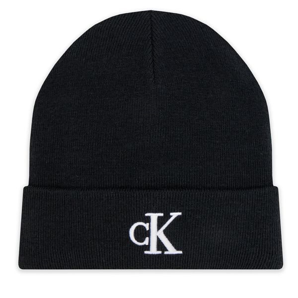 Calvin Klein Jeans Kapa Calvin Klein Jeans Monogram Embro Beanie K50K512145 Črna