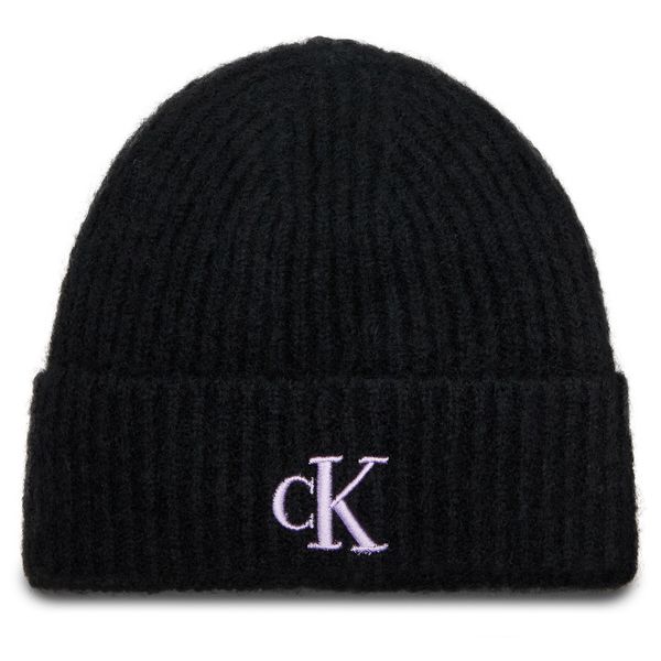 Calvin Klein Jeans Kapa Calvin Klein Jeans Thick Embroidery Beanie K60K612321 Črna