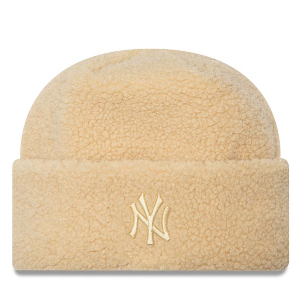 New Era Kapa New Era Borg New York Yankees Cuff Knit Beanie 60580756 Bež