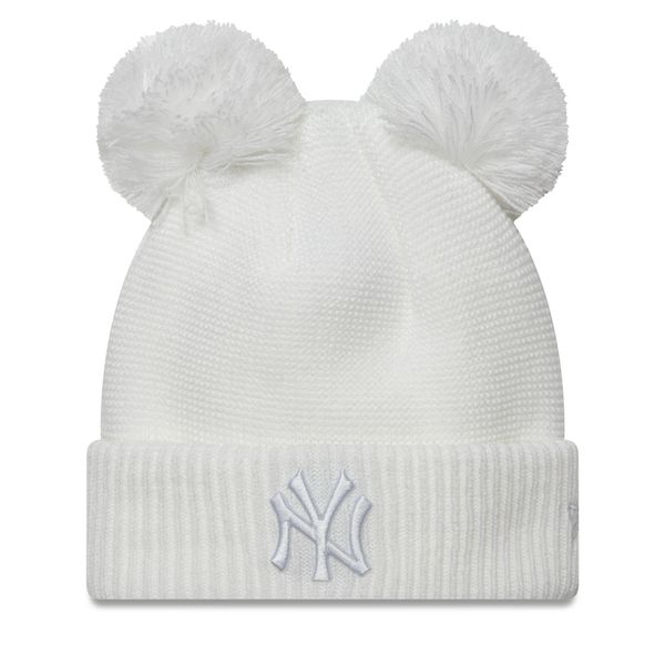 New Era Kapa New Era New York Yankees Double Pom Knit Beanie 60580774 Bela