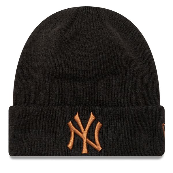 New Era Kapa New Era New York Yankees League Essential Cuff Knit Beanie 60580722 Črna