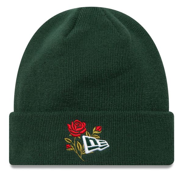 New Era Kapa New Era Rose Icon Cuff Knit Beanie 60580736 Zelena