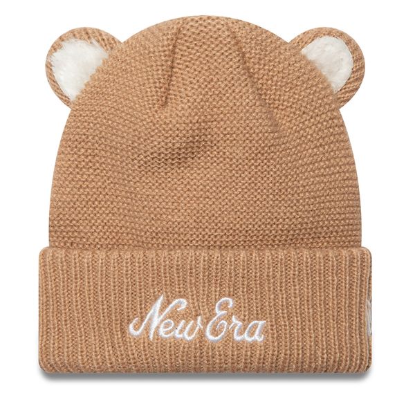 New Era Kapa New Era Teddy Bear Ears Cuff Knit Beanie 60580794 Rjava