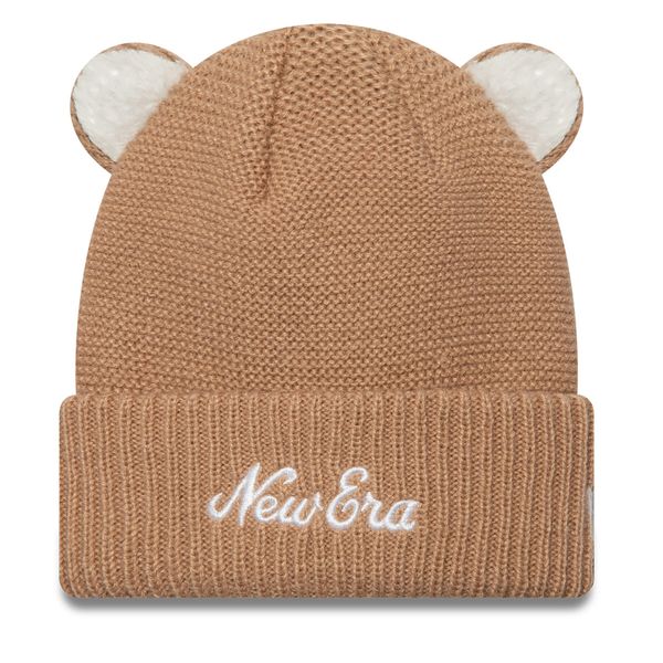 New Era Kapa New Era Teddy Bear Ears Cuff Knit Beanie 60580864 Rjava