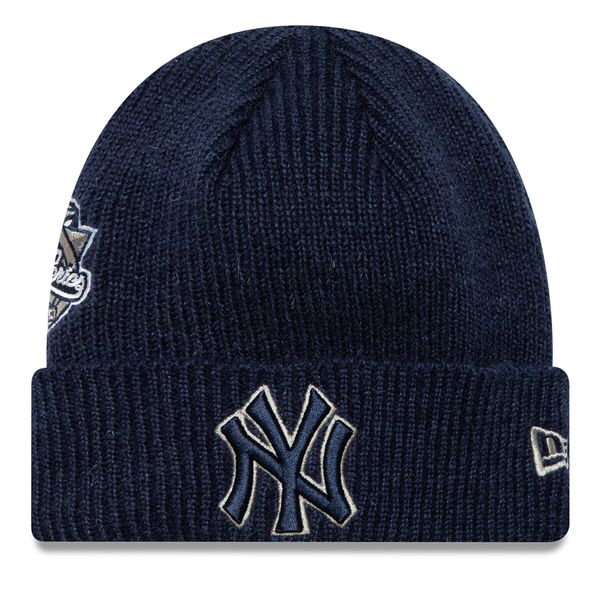 New Era Kapa New Era World Series Patch New York Yankees Cuff Knit Beanie 60580731 Mornarsko modra