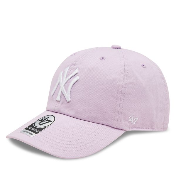 47 Brand Kapa s šiltom 47 Brand Mlb New York Yankees '47 Clean Up W/ No Loop Label B-NLRGW17GWS-YX Vijolična