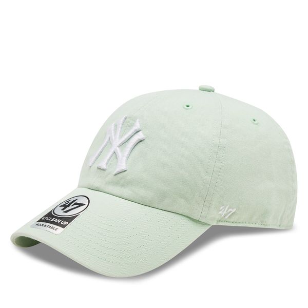 47 Brand Kapa s šiltom 47 Brand Mlb New York Yankees ’47 Clean Up W/No Loop Label B-NLRGW17GWS-B0B Zelena