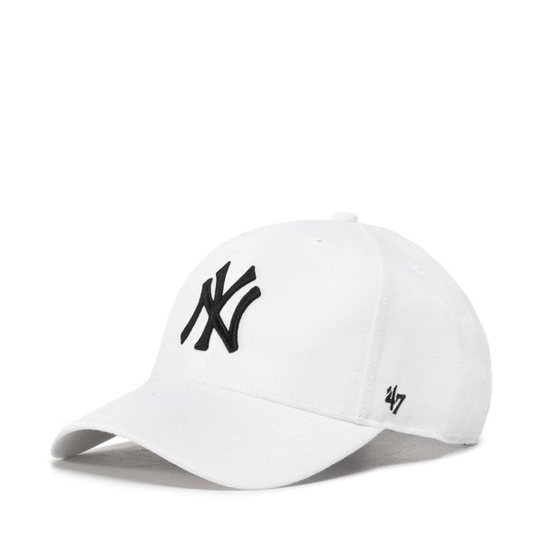 47 Brand Kapa s šiltom 47 Brand Mlb New York Yankees B-MVPSP17WBP-WH Bela