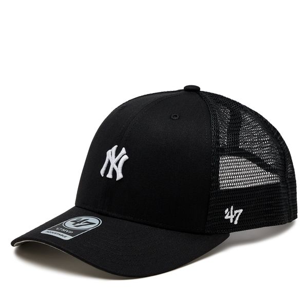 47 Brand Kapa s šiltom 47 Brand MLB New York Yankees Base Runner Mesh 47 MVP B-BRNMS17CTP-BK Black