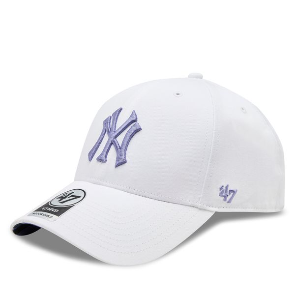 47 Brand Kapa s šiltom 47 Brand Mlb New York Yankees Enamel Twist Under '47 Mvp B-ENLSP17CTP-WH White