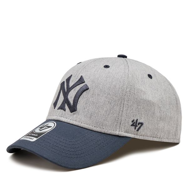 47 Brand Kapa s šiltom 47 Brand Mlb New York Yankees Maulden Tt Snap '47 Mvp BCPTN-MLDTT17KHP-GY10 Grey