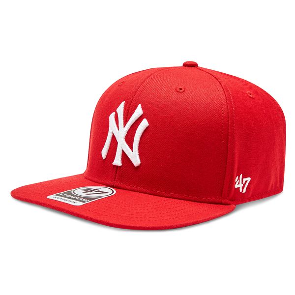 47 Brand Kapa s šiltom 47 Brand MLB New York Yankees No Shot '47 Captain B-NSHOT17WBP-RD Red