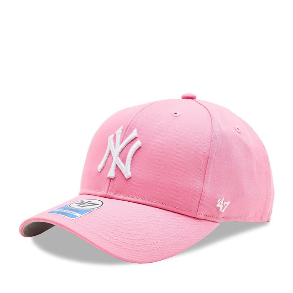 47 Brand Kapa s šiltom 47 Brand MLB New York Yankees Raised Basic '47 MVP B-RAC17CTP-RSA Roza