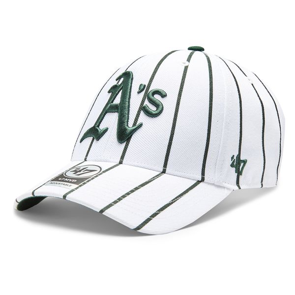 47 Brand Kapa s šiltom 47 Brand MLB Oakland Athletics Bird Cage 47 MVP B-BDCG18WBV-WH Bela