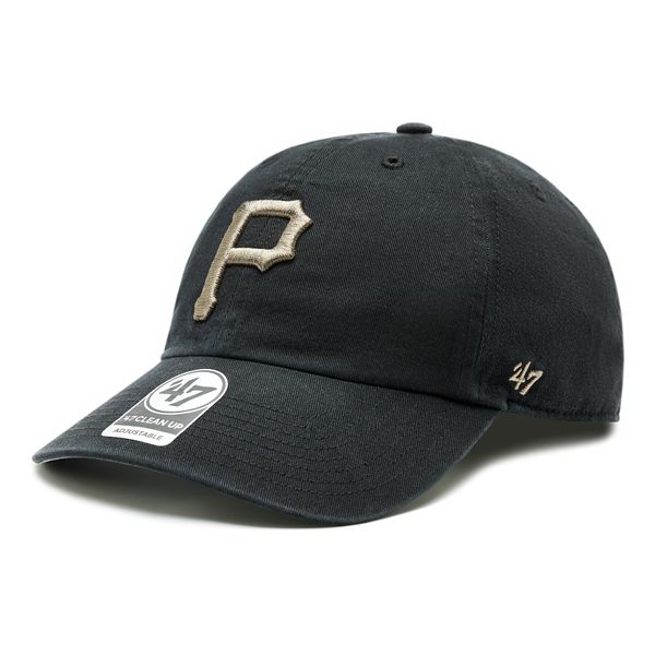 47 Brand Kapa s šiltom 47 Brand MLB Pittsburgh Pirates Ballpark Camo 47 CLEAN UP B-BPCAM20GWS-BK Black