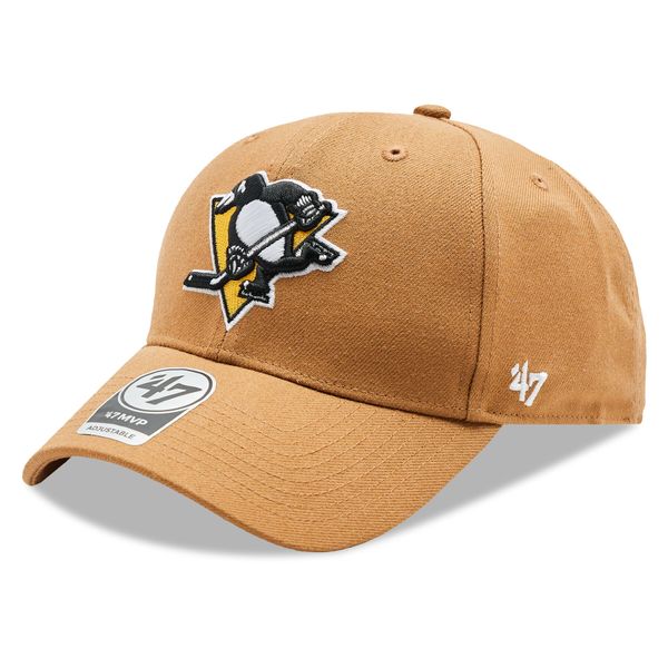 47 Brand Kapa s šiltom 47 Brand NHL Pittsburgh Penguins '47 MVP SNAPBACK H-MVPSP15WBP-QL Rjava