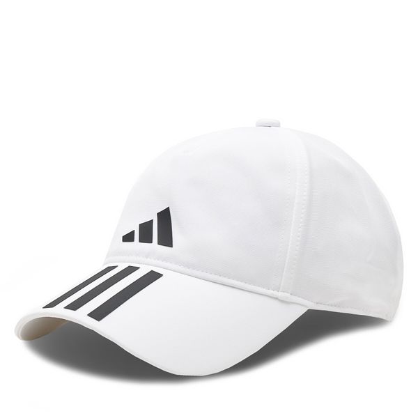 adidas Kapa s šiltom adidas 3-Stripes AEROREADY Running Training Baseball Cap HT2043 White/Black/Black