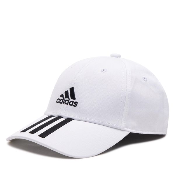 adidas Kapa s šiltom adidas Baseball 3-Stripes Twill Cap FQ5411 White/Black/Black