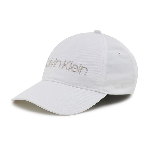 Calvin Klein Kapa s šiltom Calvin Klein Bb Cap K60K608210 Bela