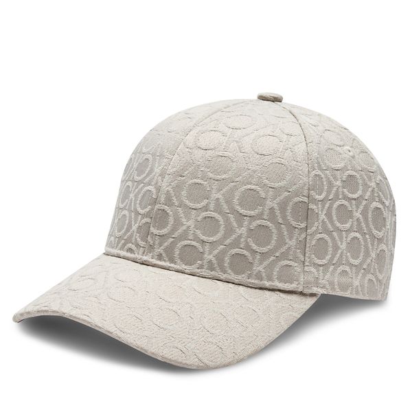 Calvin Klein Kapa s šiltom Calvin Klein Monogram Jacquard K60K612032 Écru