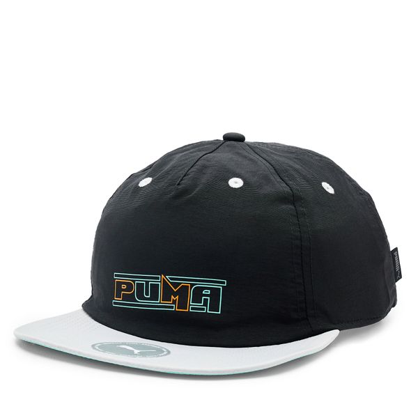 Puma Kapa s šiltom Puma SWxP Relaxed Flatbrim Cap 024383 Black 01