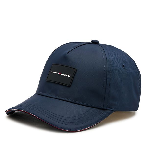 Tommy Hilfiger Kapa s šiltom Tommy Hilfiger Corporate Repreve 5 Panel Cap AM0AM12545 Mornarsko modra