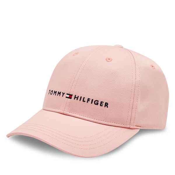 Tommy Hilfiger Kapa s šiltom Tommy Hilfiger Essential Cap AU0AU01667 Roza