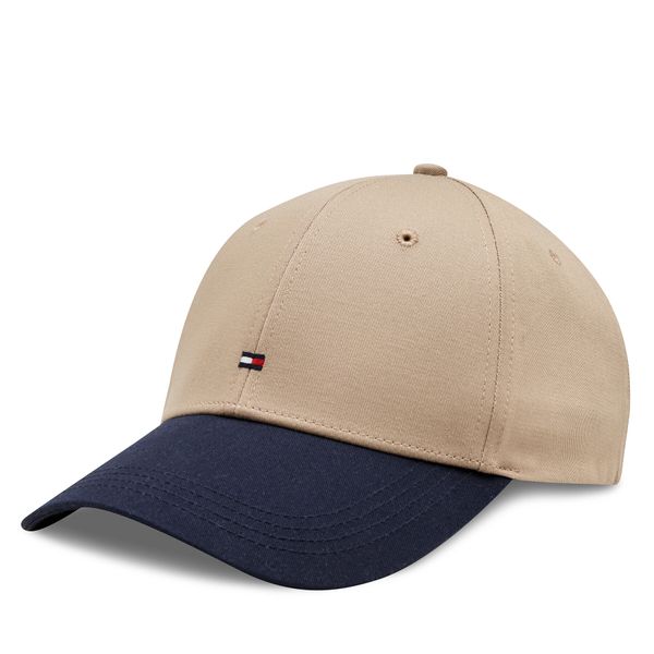 Tommy Hilfiger Kapa s šiltom Tommy Hilfiger Flag Cotton 6 Panel Cap AM0AM11478 Bež