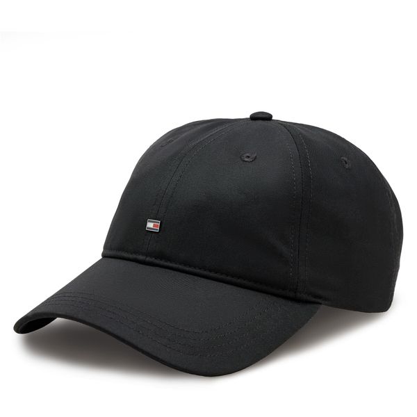 Tommy Hilfiger Kapa s šiltom Tommy Hilfiger Flag Poly 6 Panel Cap AM0AM12530 Črna