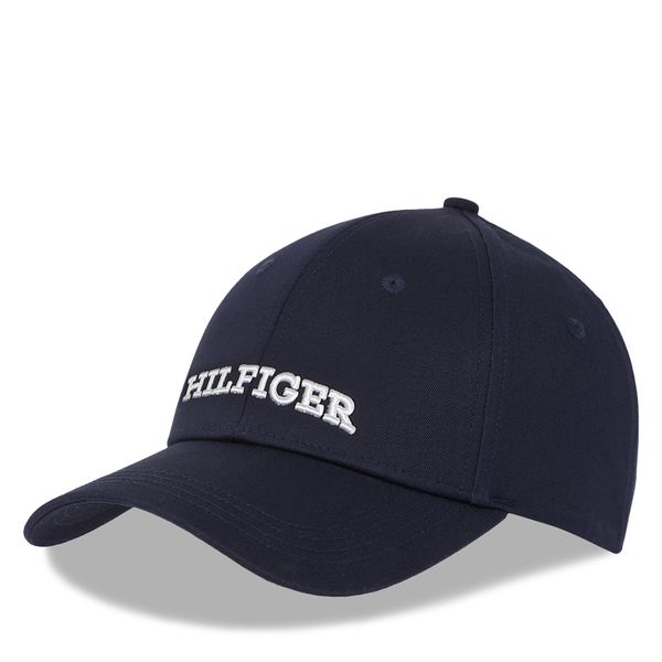 Tommy Hilfiger Kapa s šiltom Tommy Hilfiger Hilfiger Prep Cap AW0AW16040 Mornarsko modra