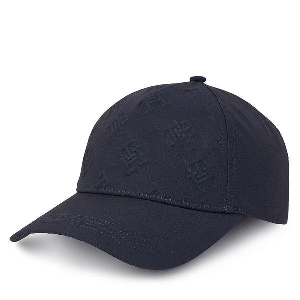 Tommy Hilfiger Kapa s šiltom Tommy Hilfiger Monogram Debossed Cap AW0AW15328 Mornarsko modra