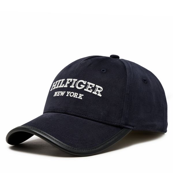 Tommy Hilfiger Kapa s šiltom Tommy Hilfiger Monotype Stacked Branding Cap AM0AM12253 Modra