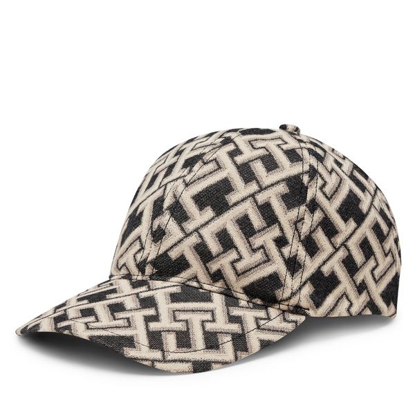 Tommy Hilfiger Kapa s šiltom Tommy Hilfiger Th Contemporary Mono Cb Cap AW0AW15773 Črna