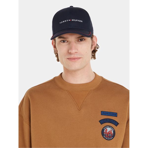 Tommy Hilfiger Kapa s šiltom Tommy Hilfiger Th Skyline Cap AM0AM11494 Mornarsko modra