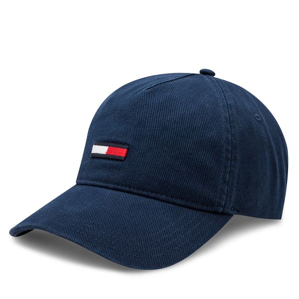 Tommy Jeans Kapa s šiltom Tommy Jeans Tjm Elongated Flag Denim Cap AM0AM12427 Mornarsko modra