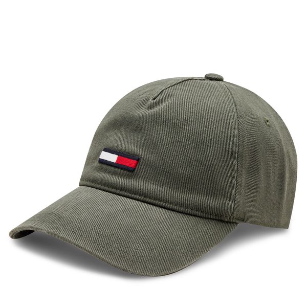 Tommy Jeans Kapa s šiltom Tommy Jeans Tjm Elongated Flag Denim Cap AM0AM12427 Zelena