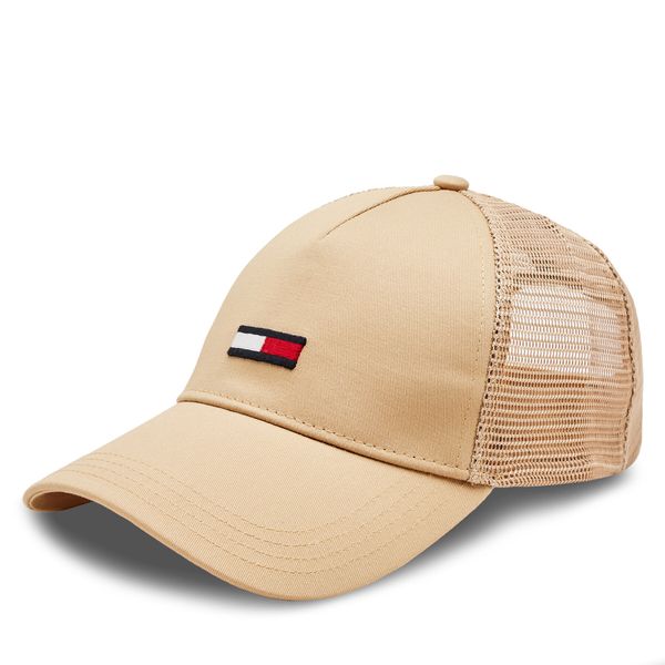 Tommy Jeans Kapa s šiltom Tommy Jeans Tjm Elongated Flag Trucker Cap AM0AM12425 Bež