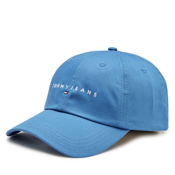 Tommy Jeans Kapa s šiltom Tommy Jeans Tjm Linear Logo 6-Panel Cap AM0AM12894 Modra