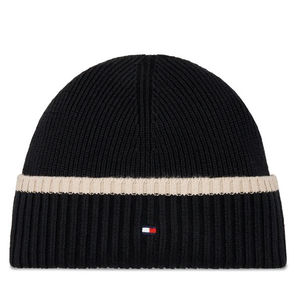 Tommy Hilfiger Kapa Tommy Hilfiger Block Flag Short Beanie AM0AM12030 Črna