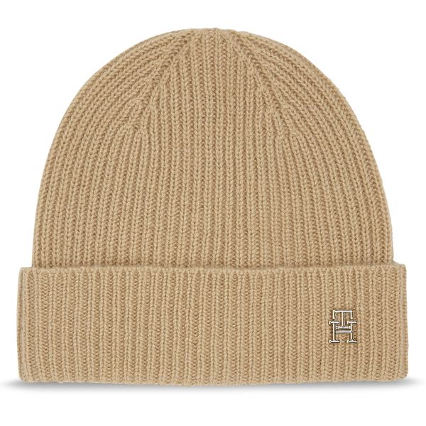 Tommy Hilfiger Kapa Tommy Hilfiger Cashmere Chic Beanie AW0AW15321 Bež