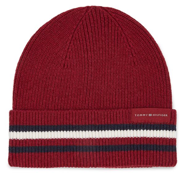 Tommy Hilfiger Kapa Tommy Hilfiger Corporate Beanie AM0AM11484 Rdeča