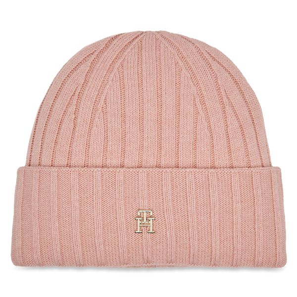 Tommy Hilfiger Kapa Tommy Hilfiger Essential Chic Beanie AW0AW15779 Roza