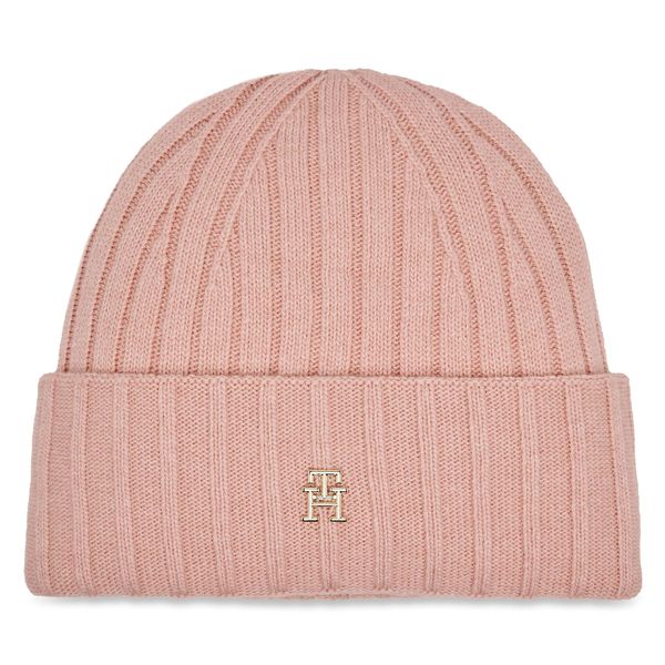 Tommy Hilfiger Kapa Tommy Hilfiger Essential Chic Beanie AW0AW15779 Whimsy Pink TJQ
