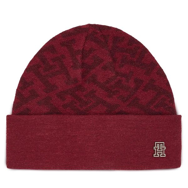 Tommy Hilfiger Kapa Tommy Hilfiger Monogram All Over Beanie AW0AW15327 Rouge XJS