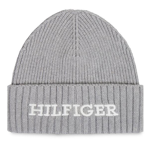 Tommy Hilfiger Kapa Tommy Hilfiger Monotype Beanie AM0AM11737 Siva