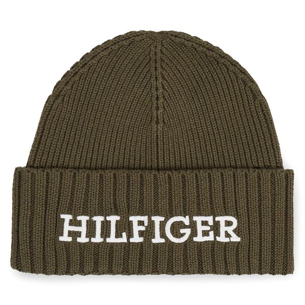 Tommy Hilfiger Kapa Tommy Hilfiger Monotype Beanie AM0AM11737 Zelena