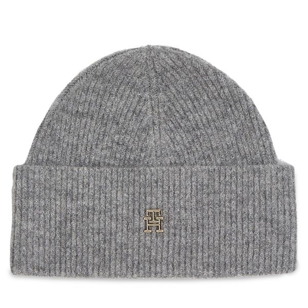 Tommy Hilfiger Kapa Tommy Hilfiger Th Evening Beanie AW0AW15319 Siva